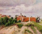 卡米耶 毕沙罗 : Houses at Knocke, Belgium